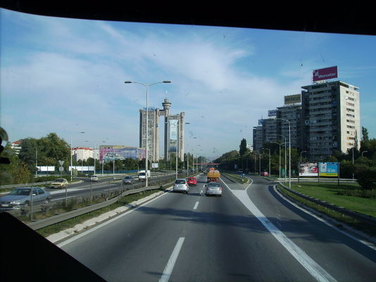 Belgrad einfahrt ins Zentrum
