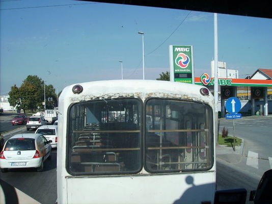 Stadtbus in Belgrad nicht gerade der neuste
